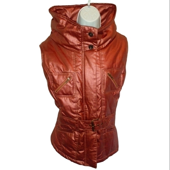Vintage Ranchwear Metallic Copper Puffer Vest XL - Picture 3 of 6